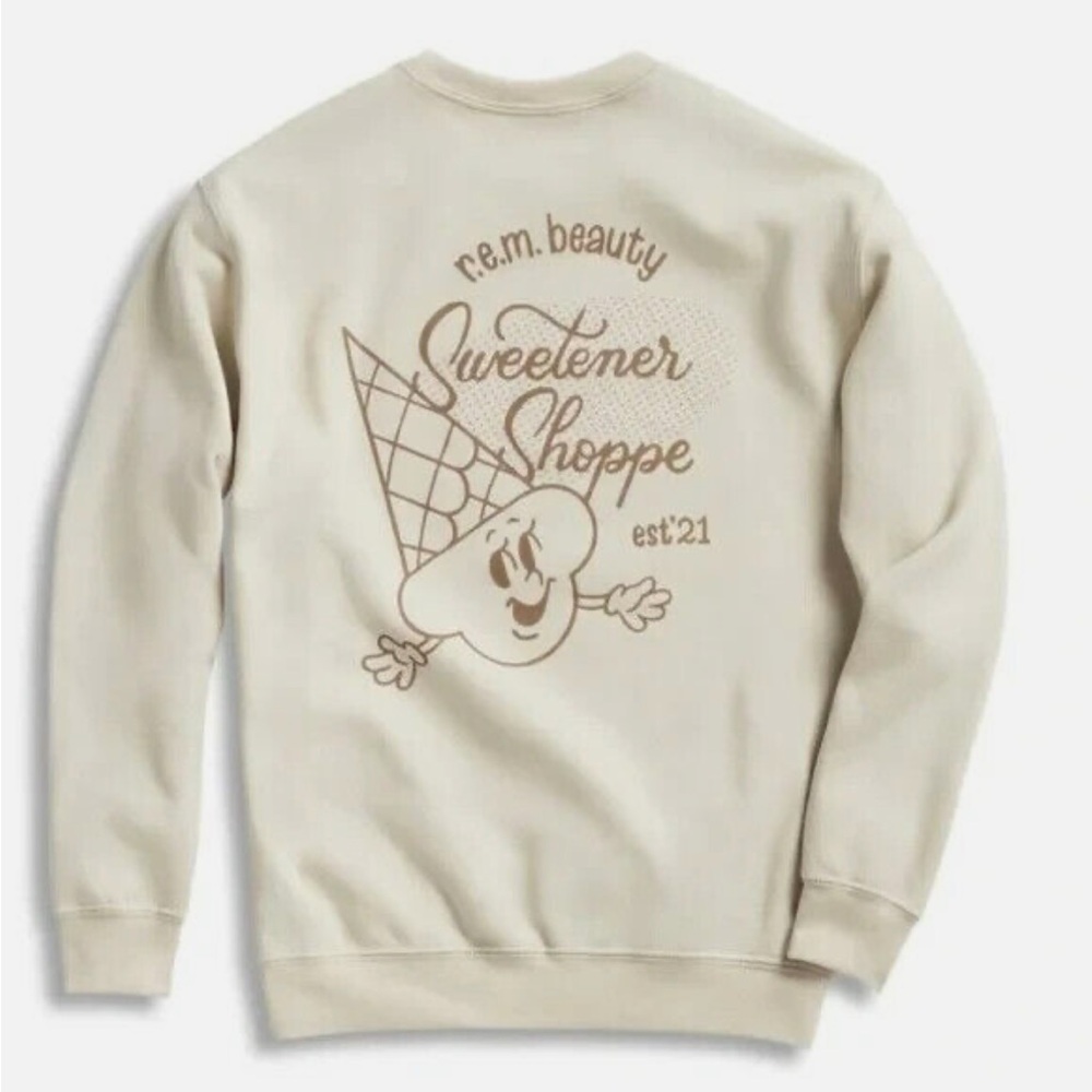 rem beauty sweetener shoppe crewneck sweatshirt